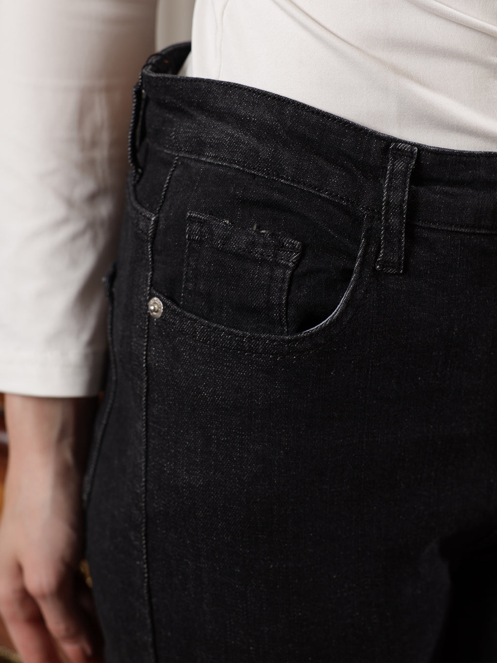 Owluxe Essential Flare Denim– FL-06 – Matte Black