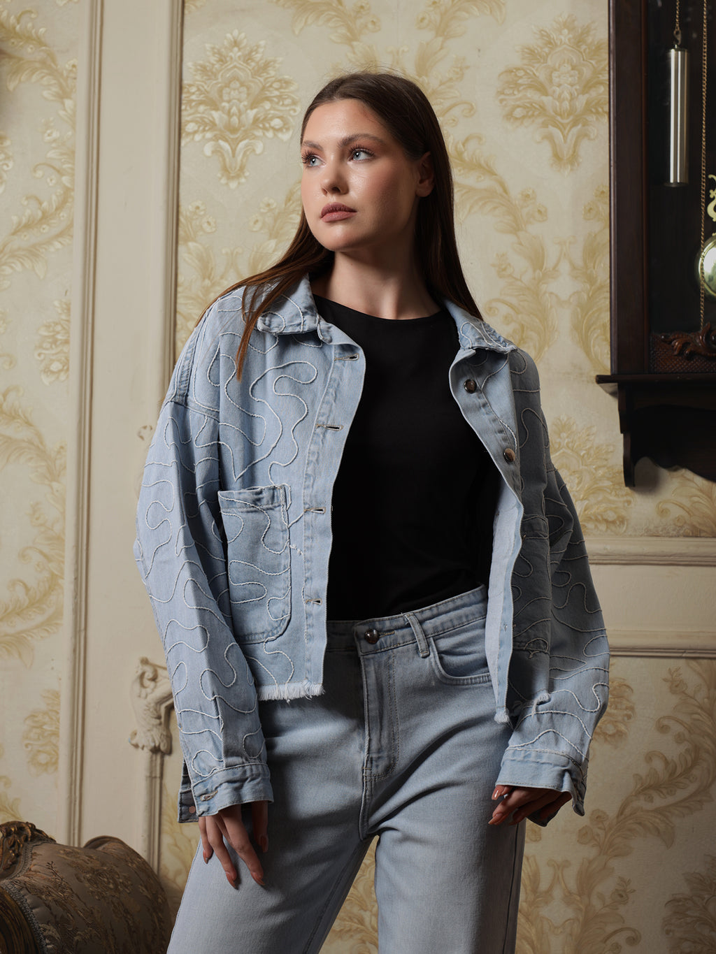 Owluxe Elite Denim Jacket - Skyish Blue