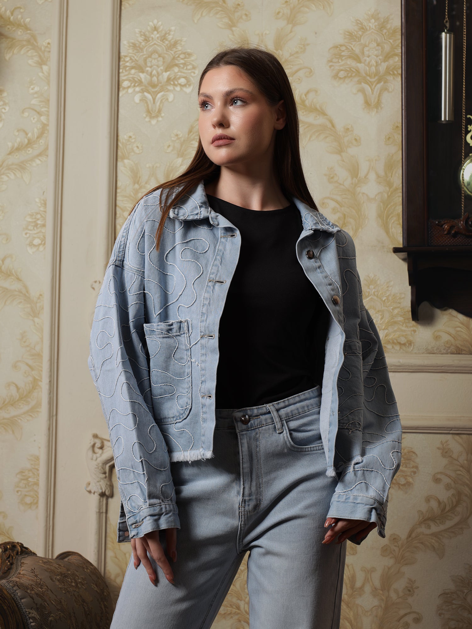 Owluxe Elite Denim Jacket - Skyish Blue