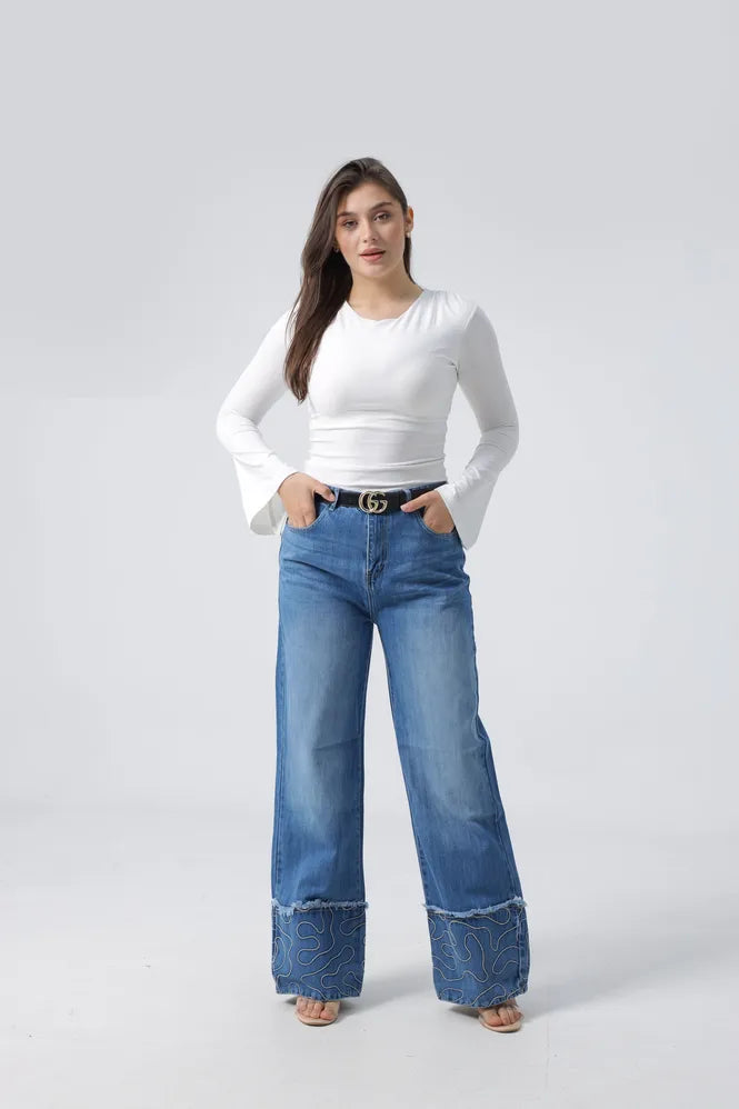 Owluxe Wide-Leg — Ocean