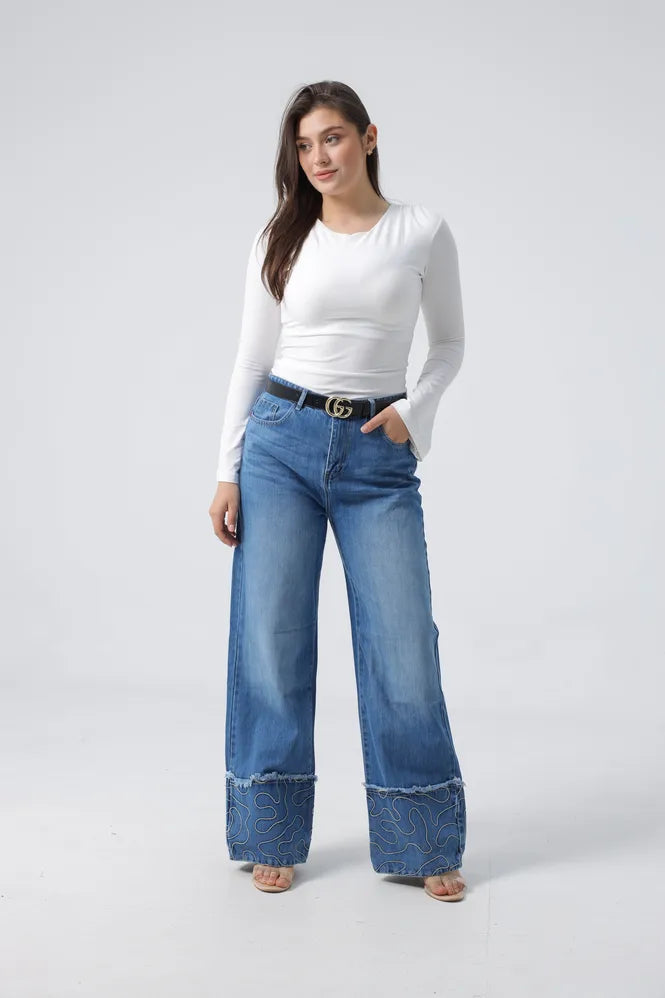 Owluxe Wide-Leg — Ocean