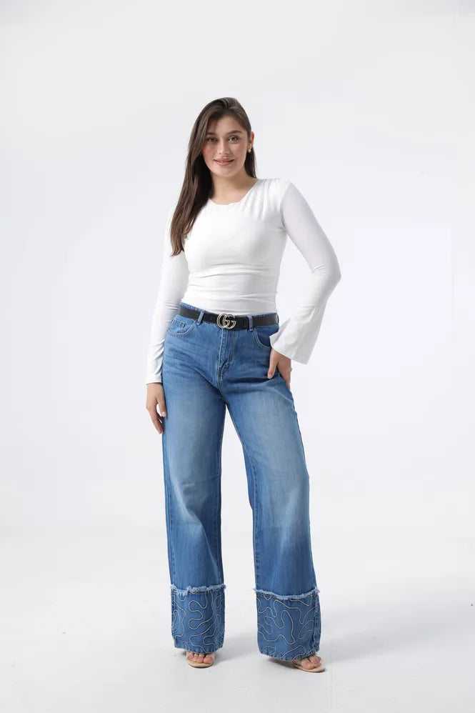 Owluxe Wide-Leg — Ocean