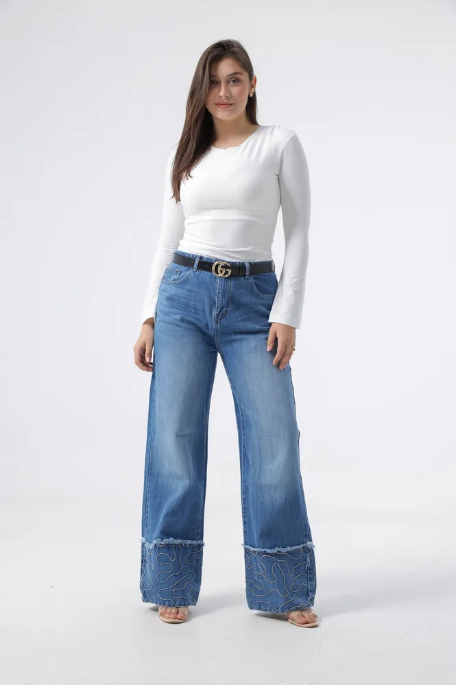 Owluxe Wide-Leg — Ocean