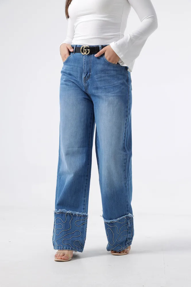 Owluxe Wide-Leg — Ocean