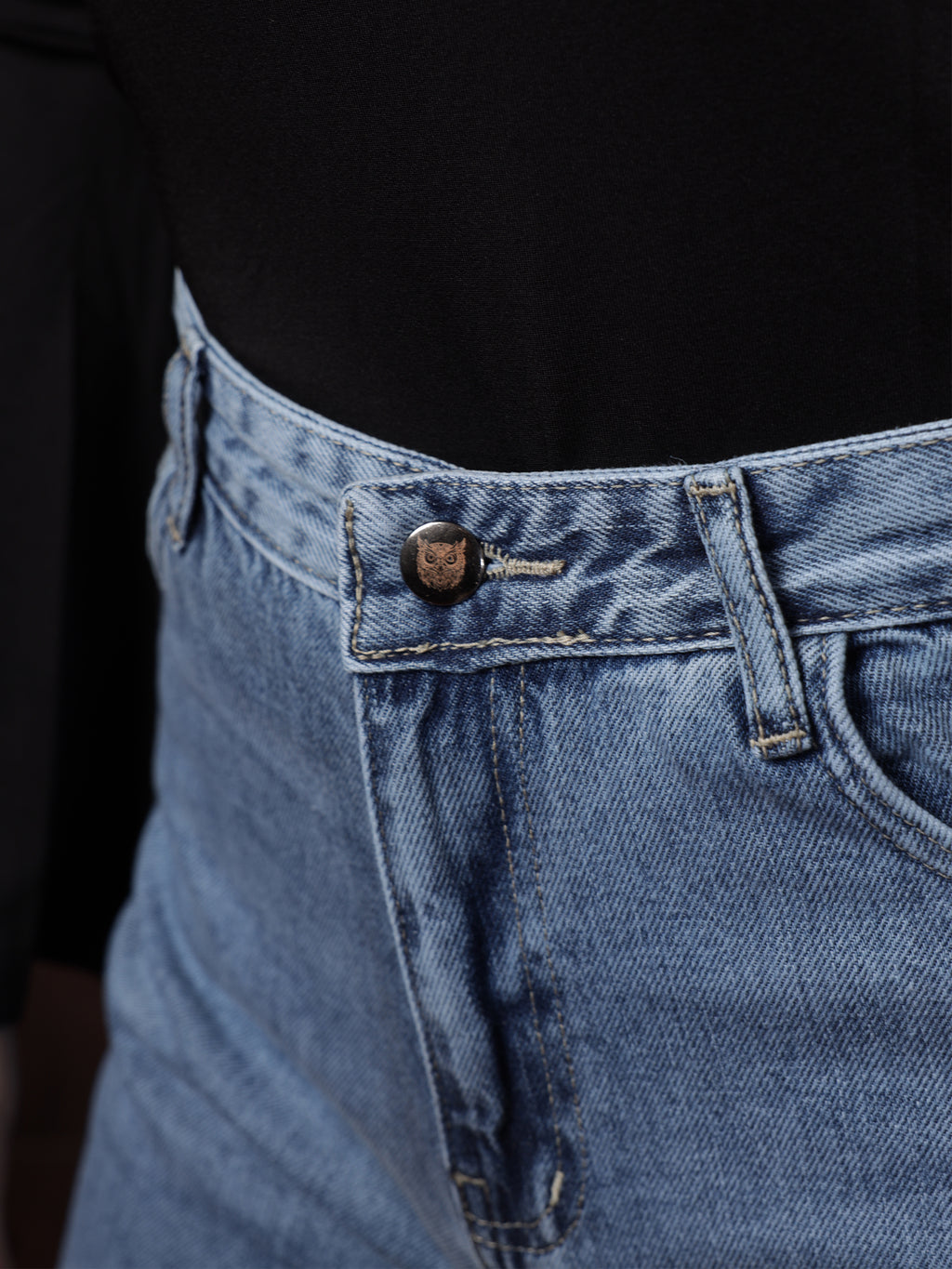 Owluxe Signature Wide-Leg Denim – WL-07 – Ocean Blue