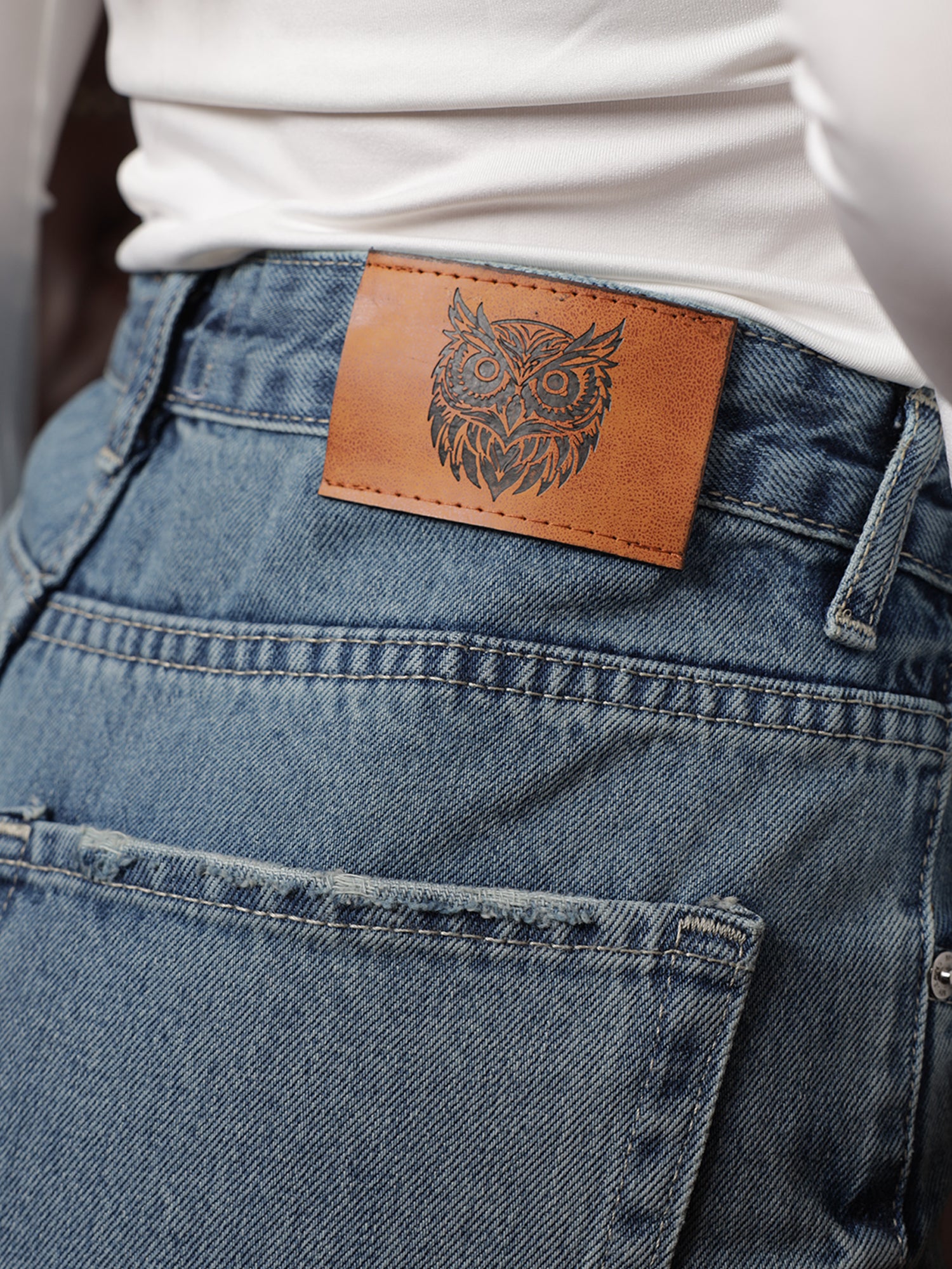 Owluxe Signature Super Wide-Leg Denim – SWL-01 – Ocean Blue