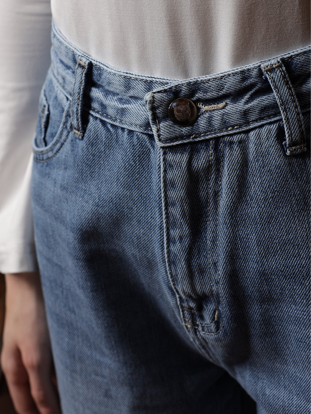 Owluxe Signature Wide-Leg Denim – WL-07 – Midnight Navy