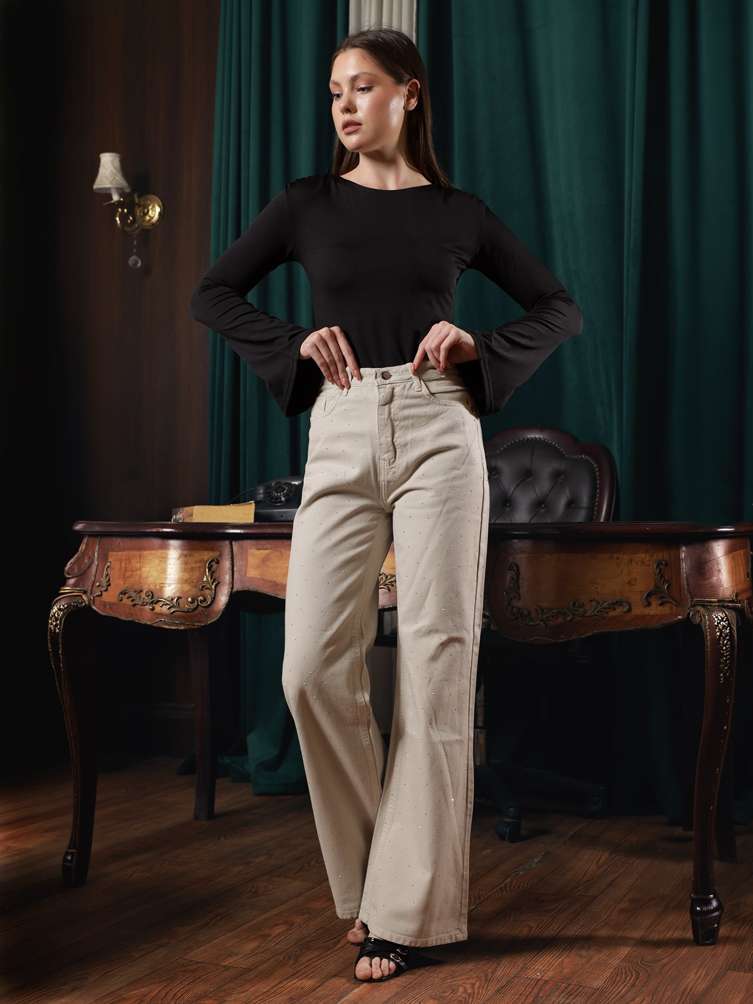 Owluxe Elite Stellar Light Beige Denim