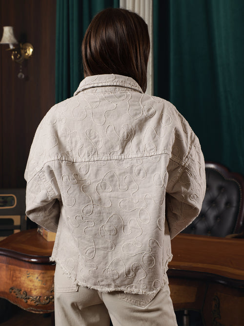 Owluxe Elite Denim Jacket - Beige