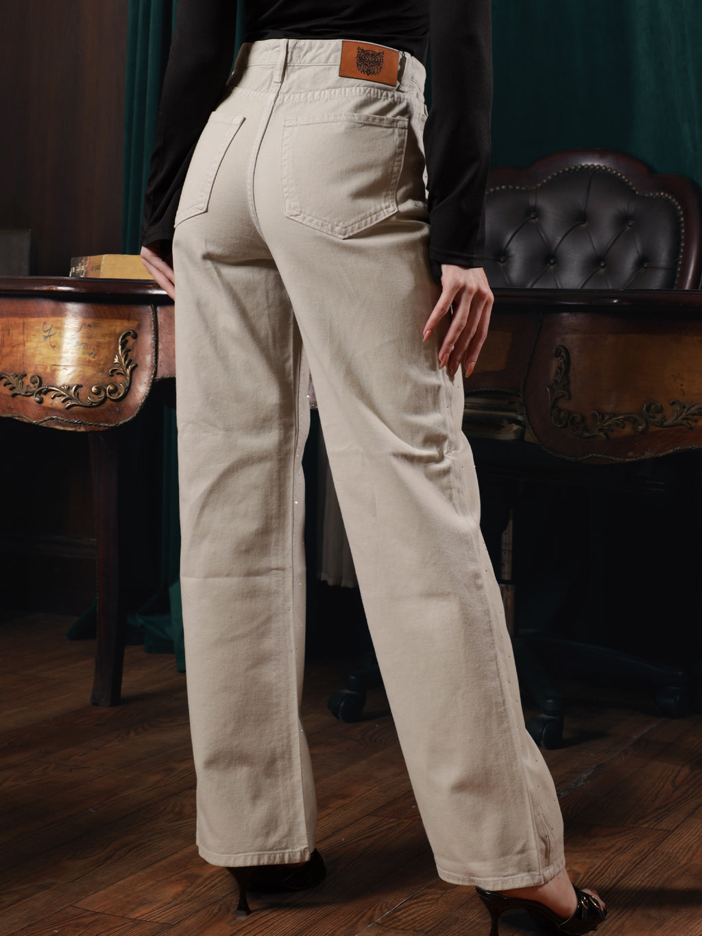 Owluxe Elite Stellar Light Beige Denim