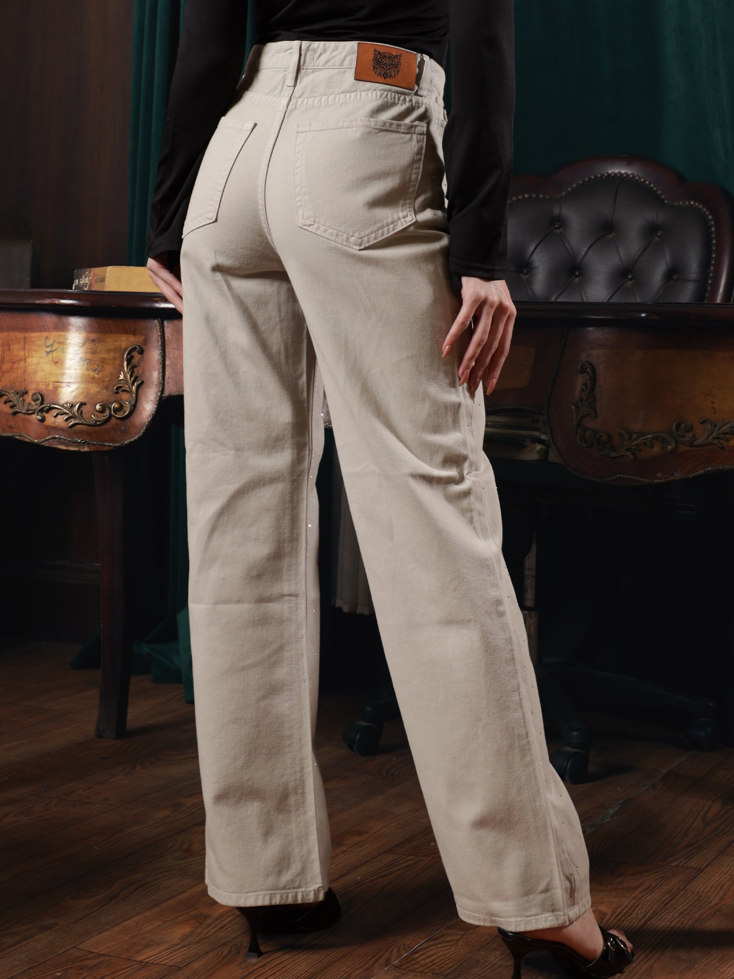 Owluxe Elite Stellar Light Beige Denim