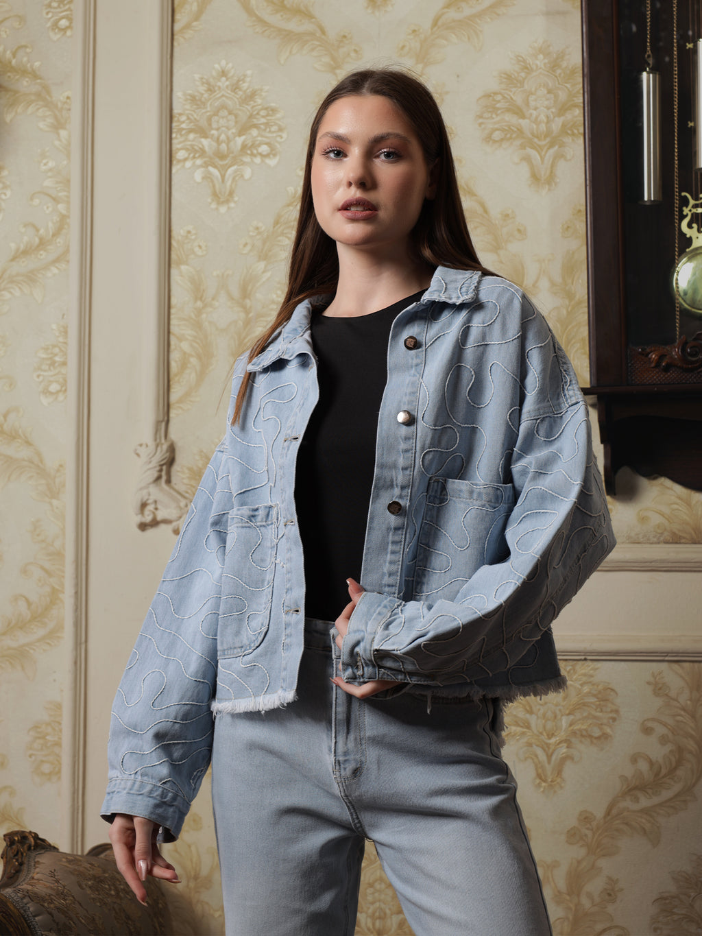 Owluxe Elite Denim Jacket - Skyish Blue