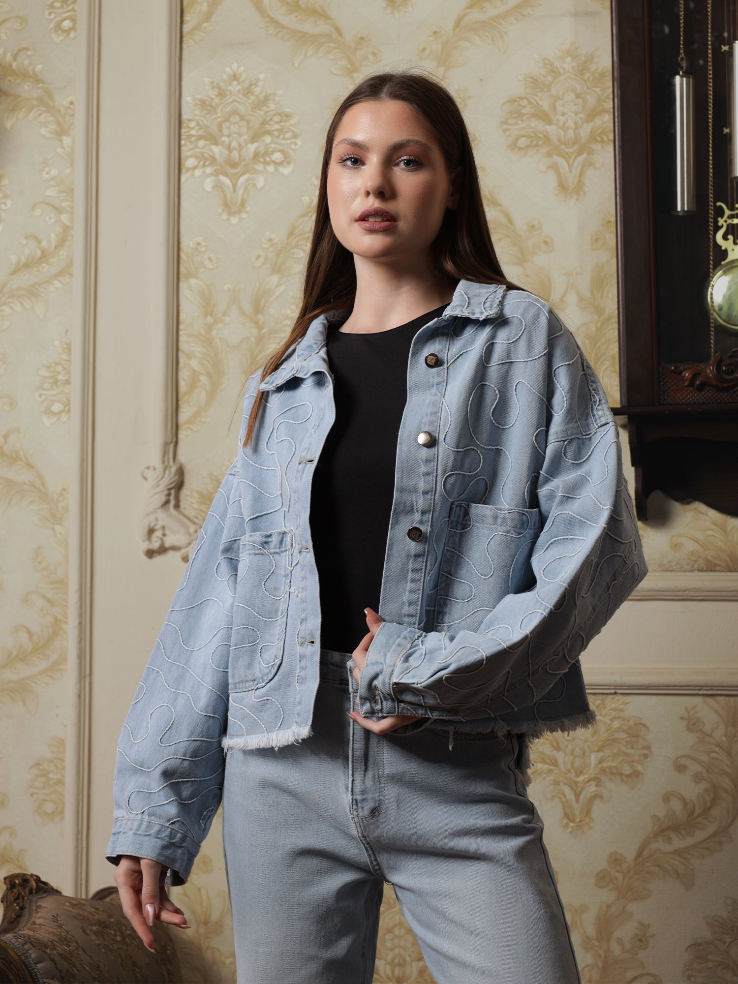Owluxe Elite Denim Jacket - Skyish Blue