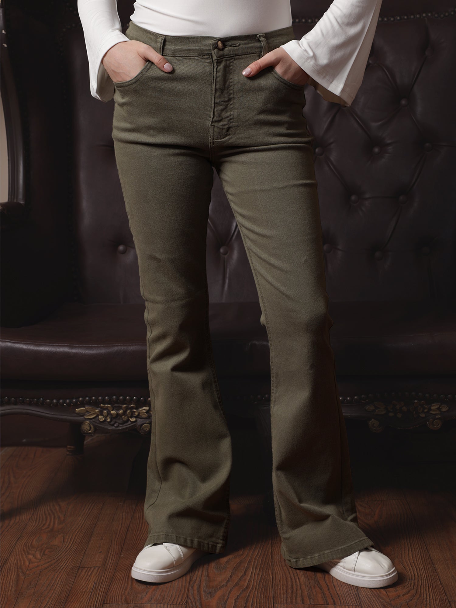 Owluxe Signature Flare – FL-01 – Olive Green