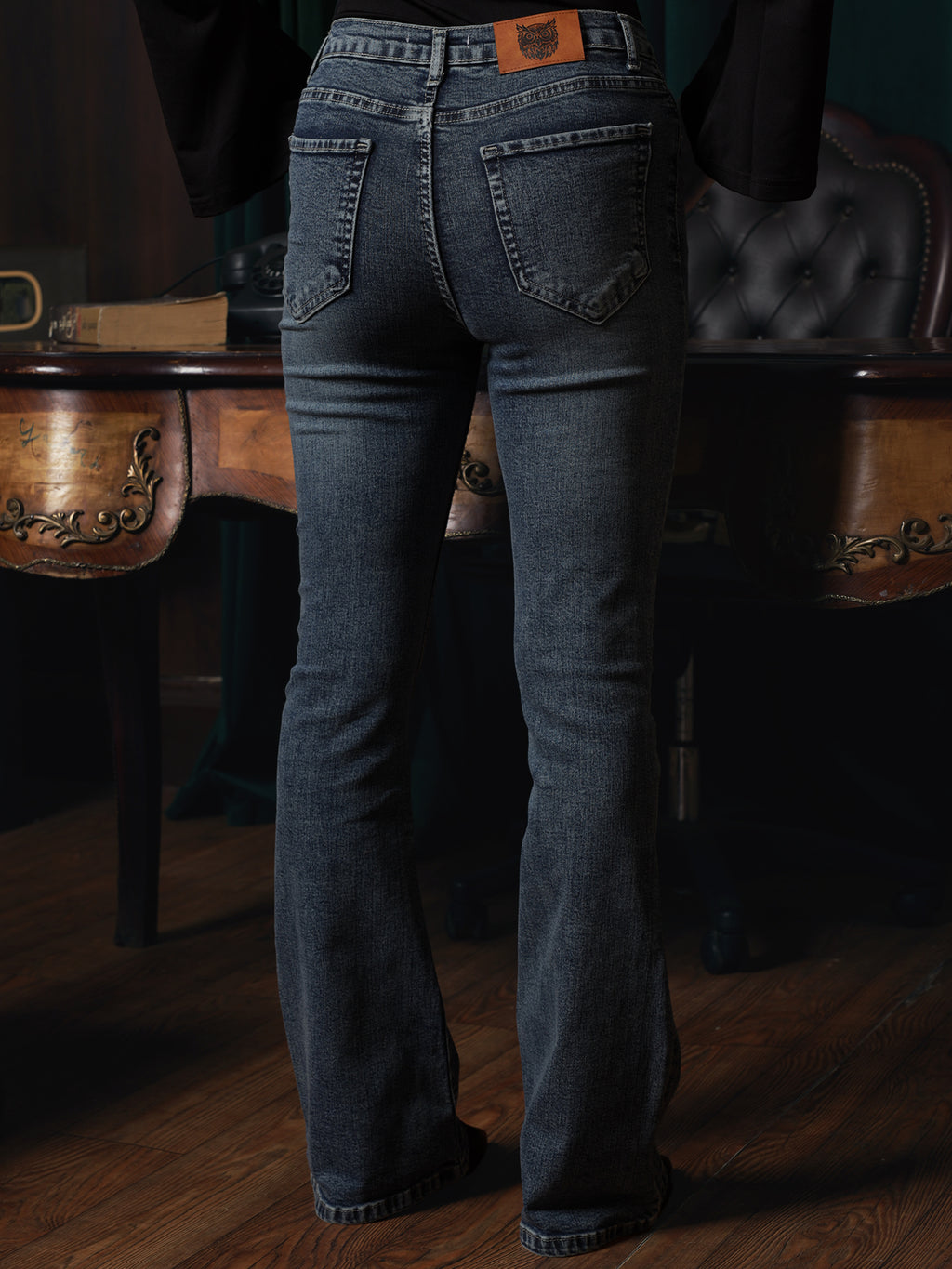 Owluxe Signature Flare Denim– FL-04 – Heritage Blue
