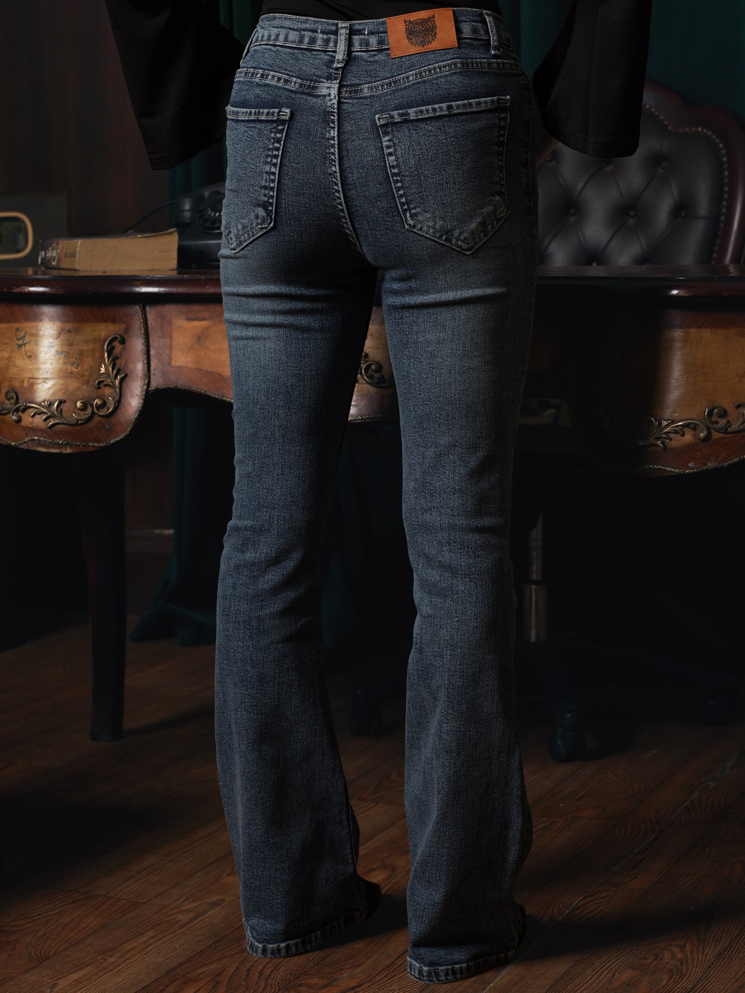 Owluxe Signature Flare Denim– FL-04 – Heritage Blue