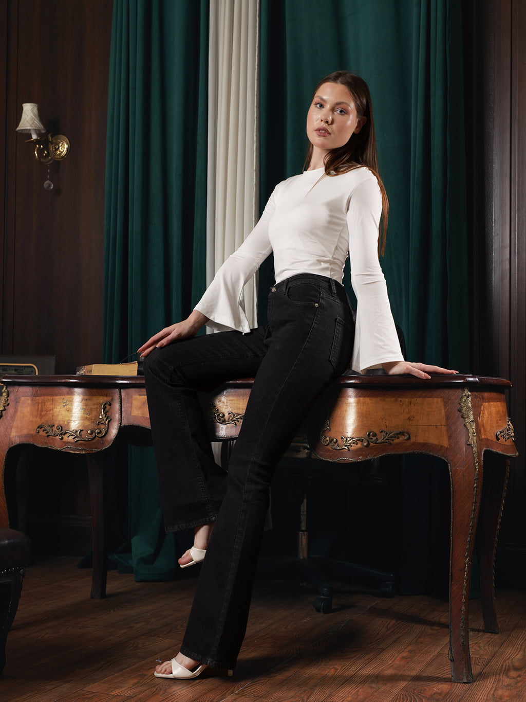 Owluxe Essential Flare Denim– FL-06 – Matte Black