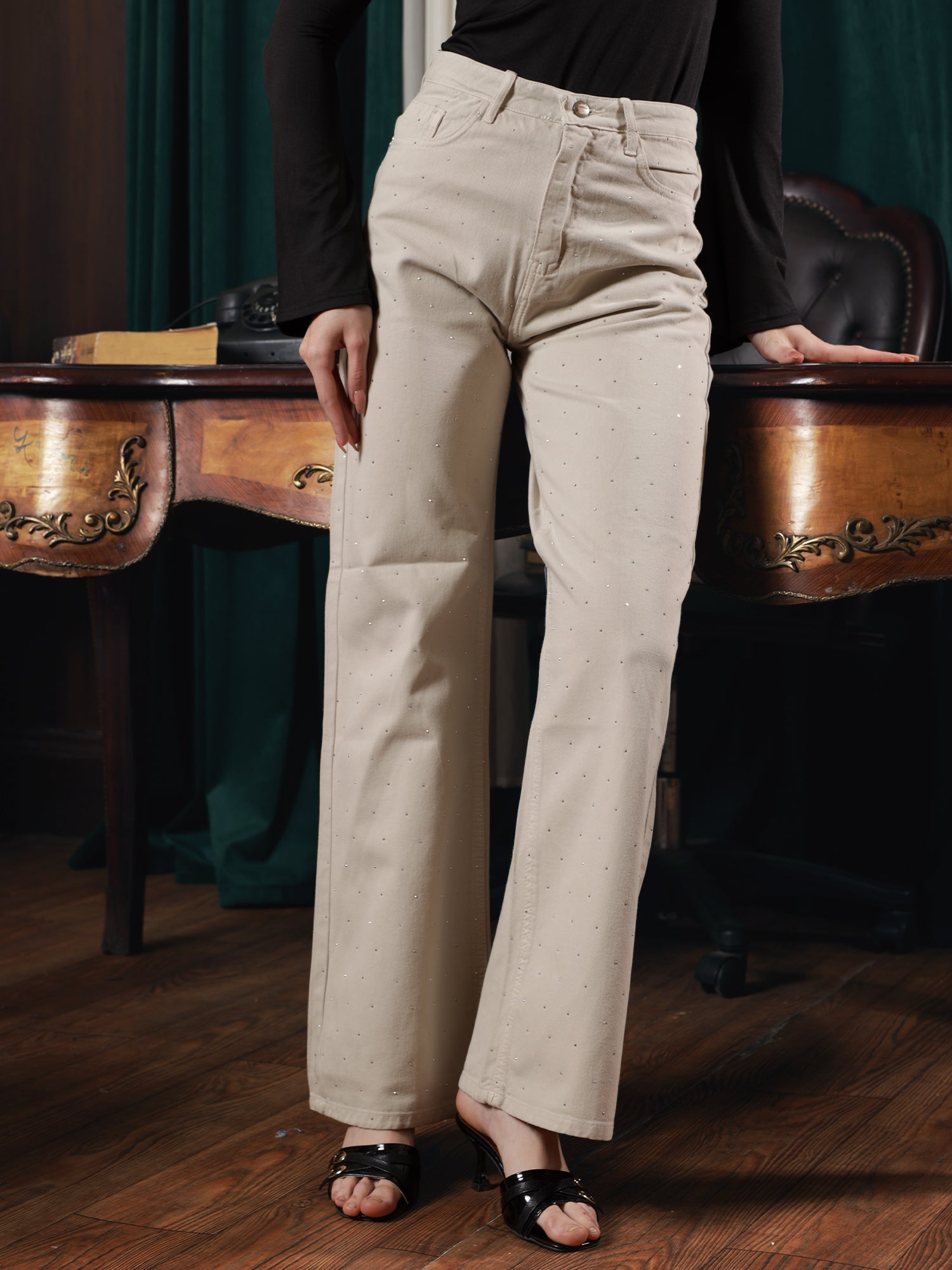 Owluxe Elite Stellar Light Beige Denim