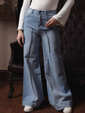 Owluxe Signature Super Wide-Leg Denim – SWL-01 – Sky Blue