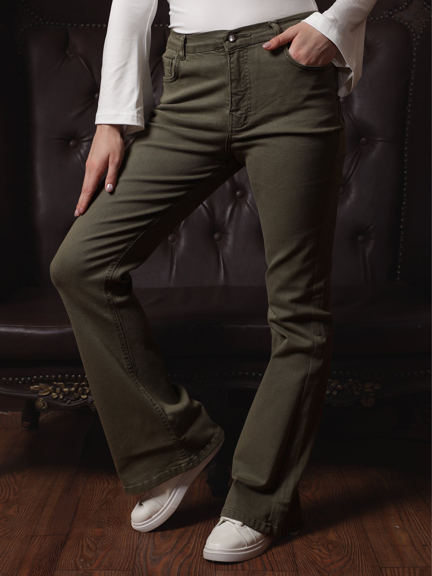 Owluxe Signature Flare – FL-01 – Olive Green