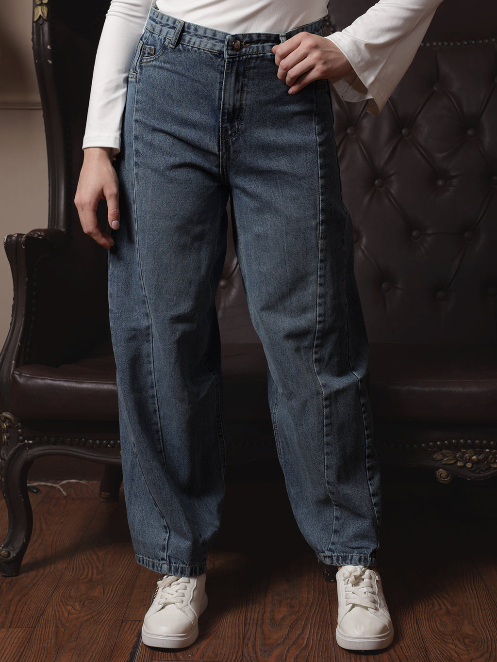 Owluxe Signature Baggy Denim - BG02 - Ocean Blue