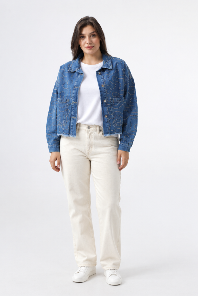Owluxe Denim Jacket - Ocean