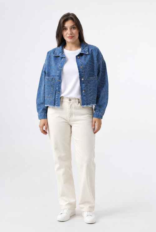 Owluxe Denim Jacket - Ocean
