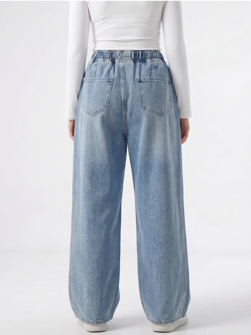 Owluxe Signature Elastic Waist Denim - Heritage Blue