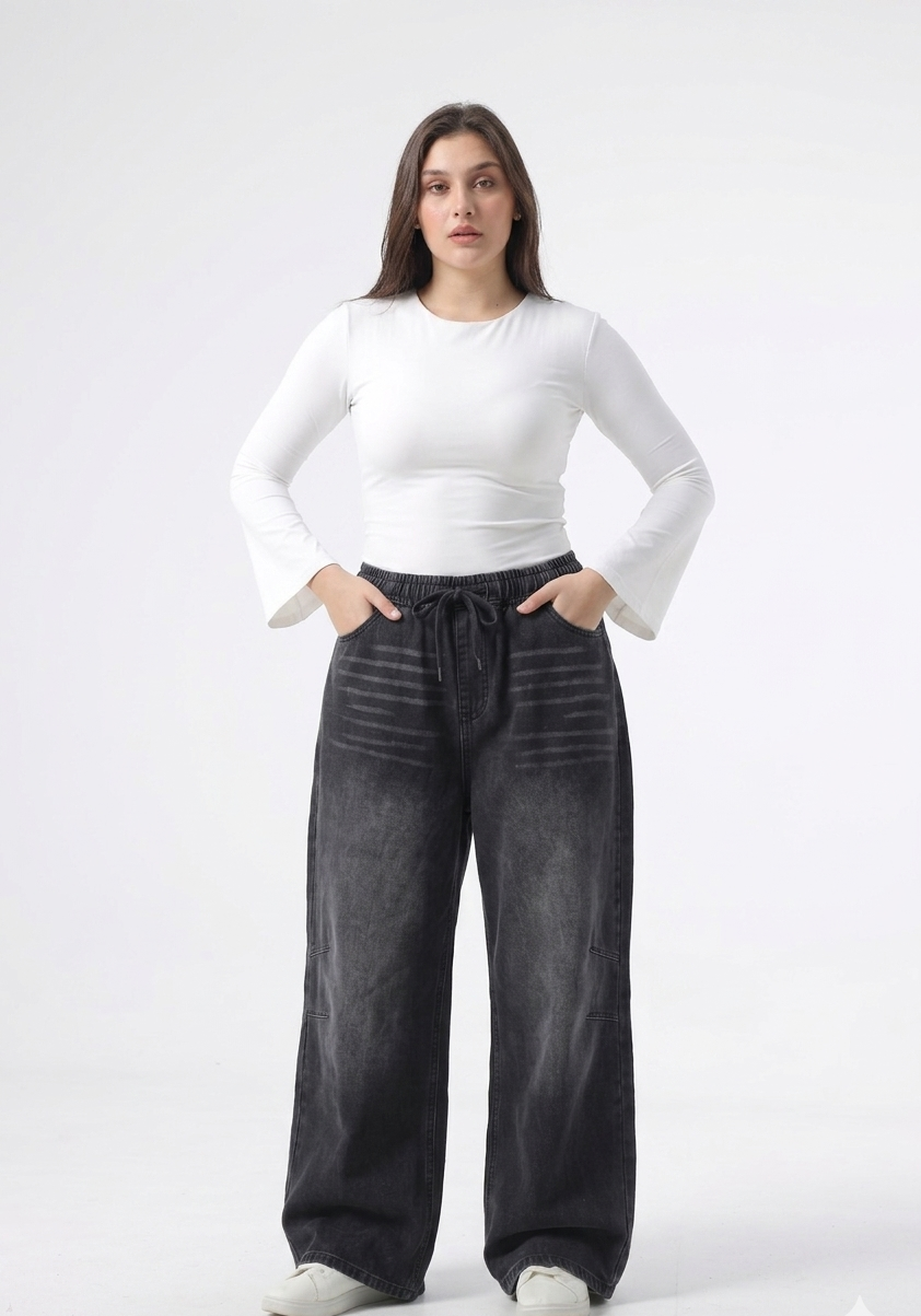 Owluxe Elastic Waist — Charcoal Lined