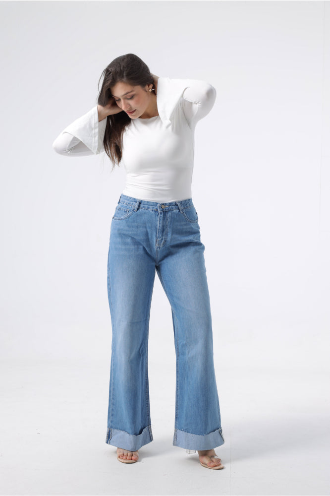 Owluxe Wide-Leg Wrapped – Skyish