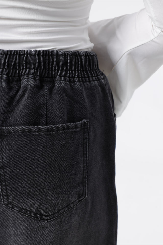 Owluxe Elastic Waist — Charcoal