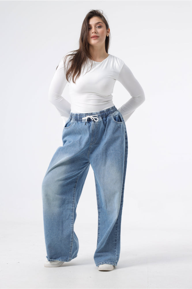 Owluxe Elastic Waist — Ocean