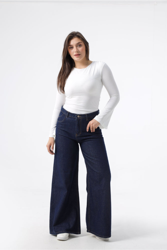 Owluxe Super Wide Leg – Dark Navy