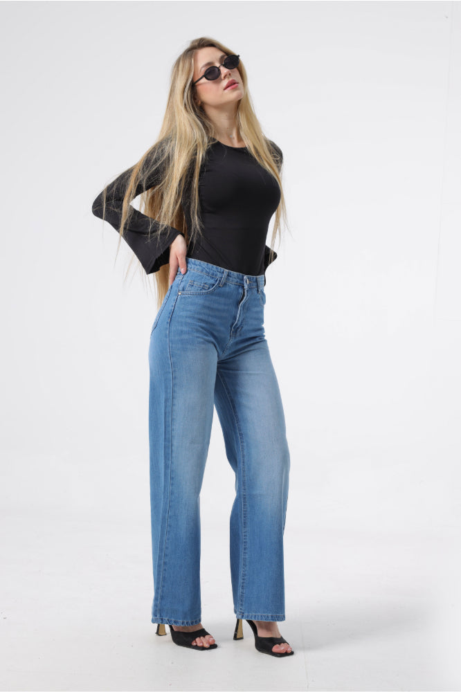 Owluxe Wide-Leg – Skyish Blue