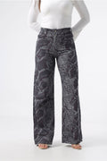Owluxe Wide-Leg — Python Print