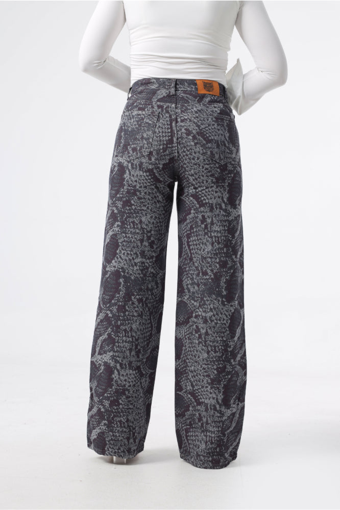 Owluxe Wide-Leg — Python Print