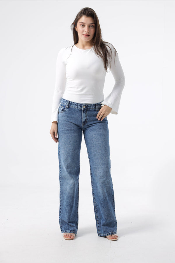Owluxe Wide-Leg — Vintage Blue