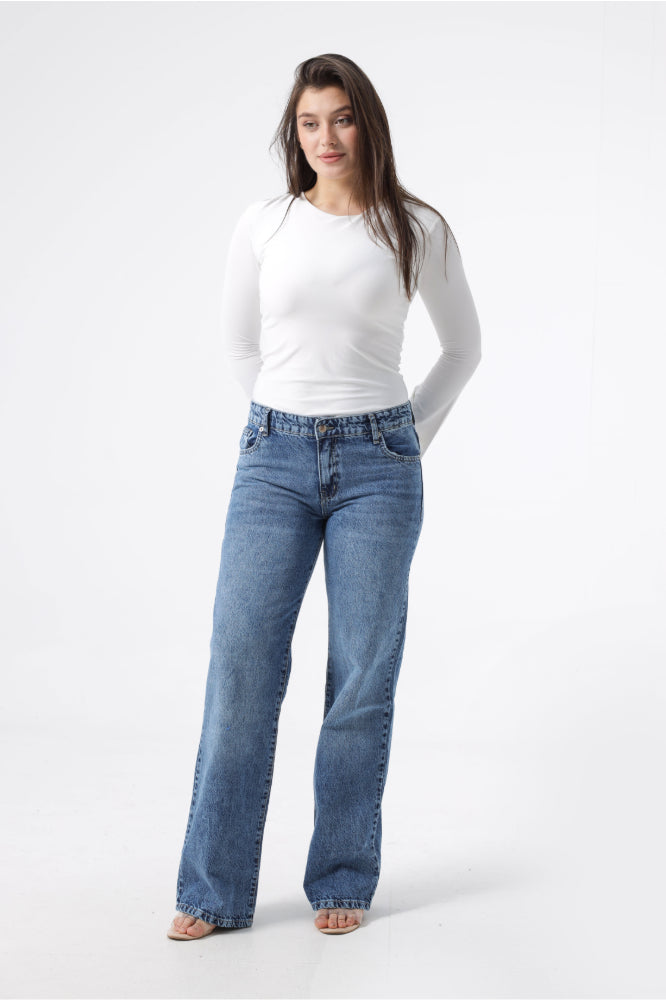 Owluxe Wide-Leg — Vintage Blue