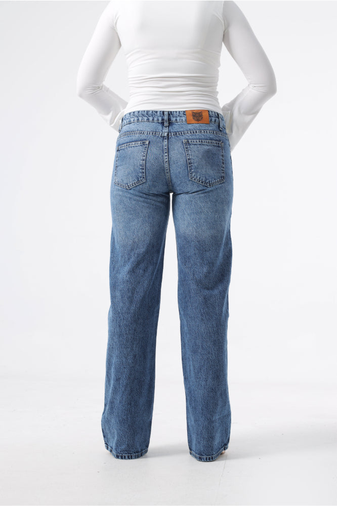 Owluxe Wide-Leg — Vintage Blue
