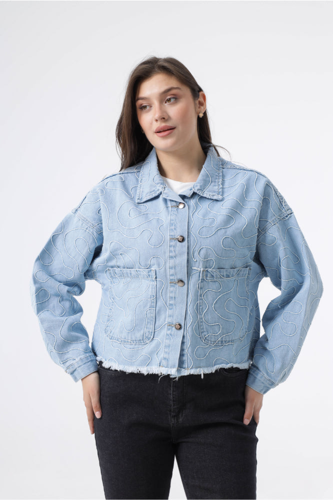 Owluxe Denim Jacket - Sky