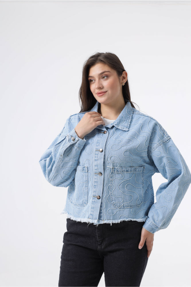 Owluxe Denim Jacket - Sky