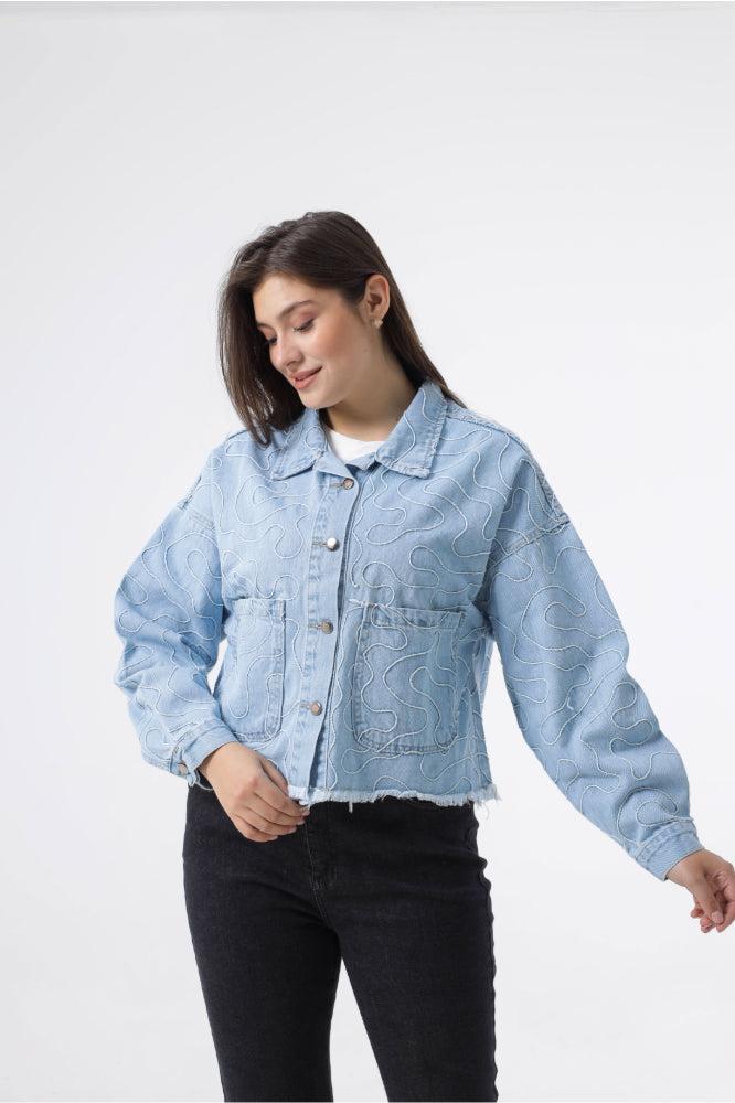 Owluxe Denim Jacket - Sky