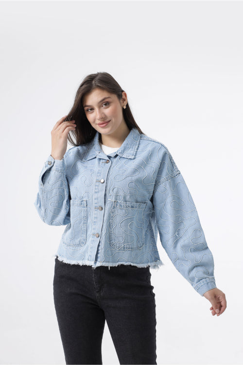 Owluxe Denim Jacket - Sky