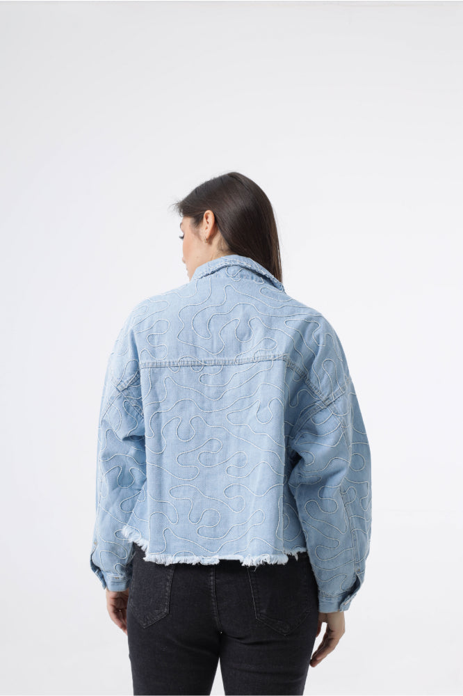 Owluxe Denim Jacket - Sky