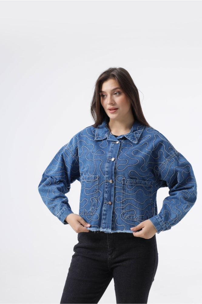Owluxe Denim Jacket - Ocean