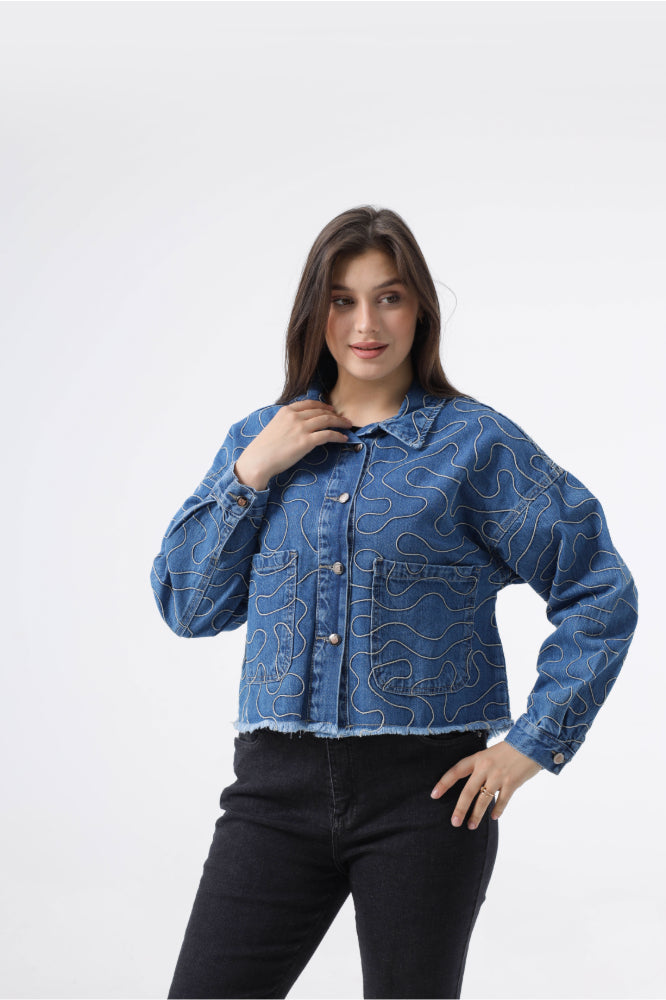 Owluxe Denim Jacket - Ocean