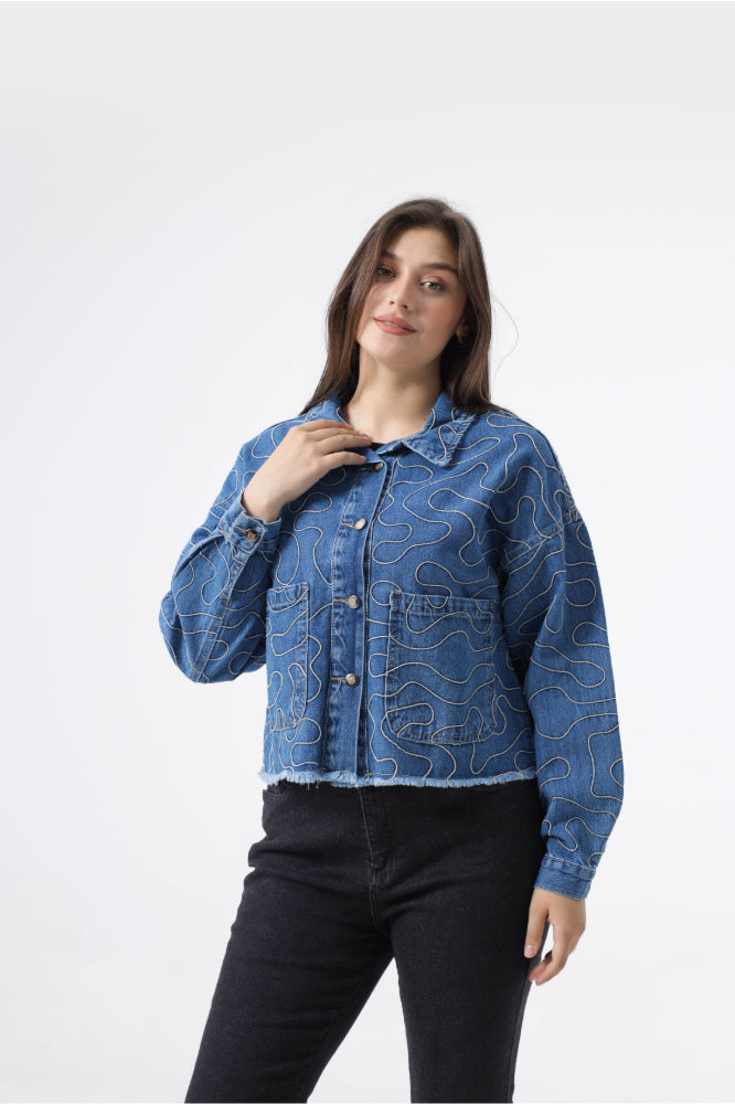 Owluxe Denim Jacket - Ocean