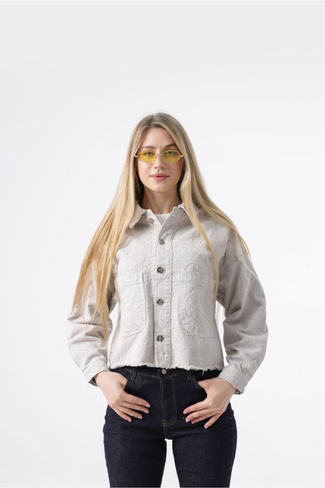Owluxe Denim Jacket - Beige