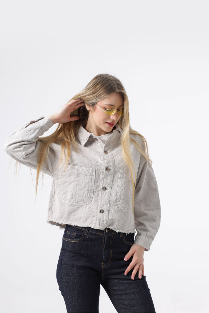 Owluxe Denim Jacket - Beige
