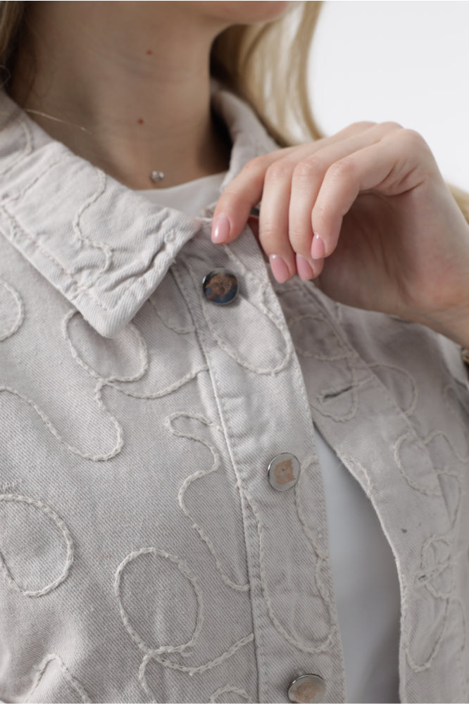 Owluxe Denim Jacket - Beige